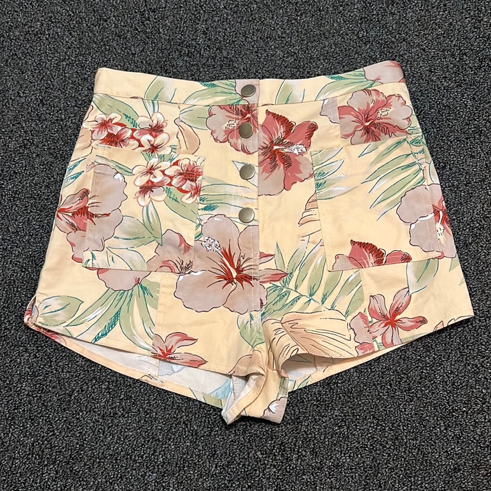 Urban Outfitters floral high waisted shorts